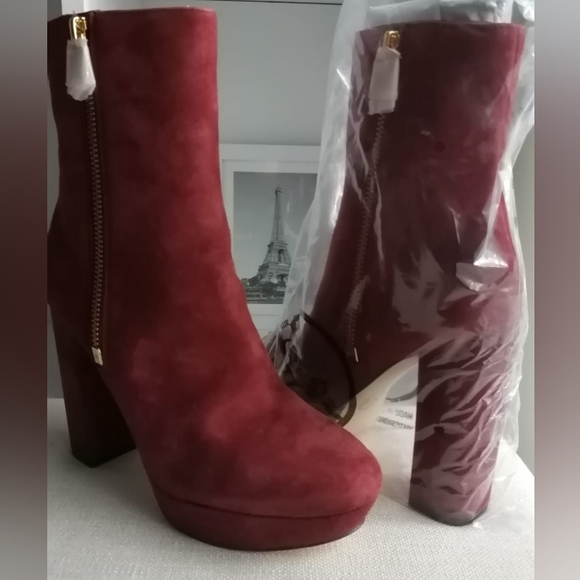 ✨New Michael Michael Kors Frenchie Platform Bootie, Brandy - Picture 2 of 8
